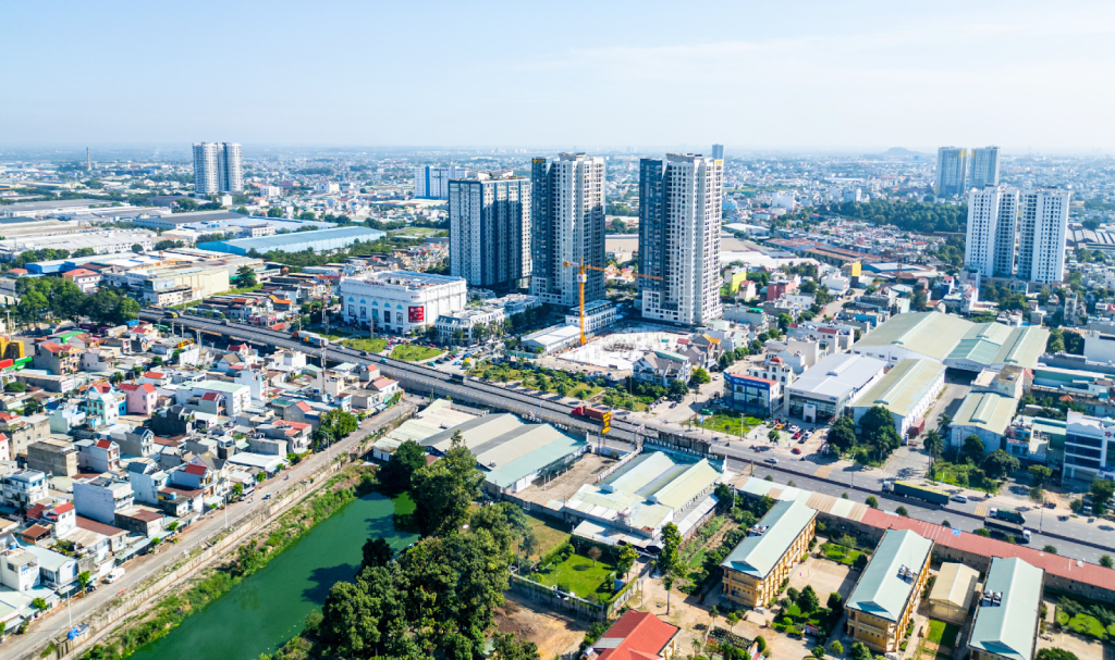 khu vực tăng trưởng bất động sản