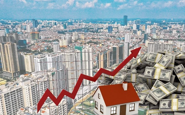 biên độ tăng giá bất động sản